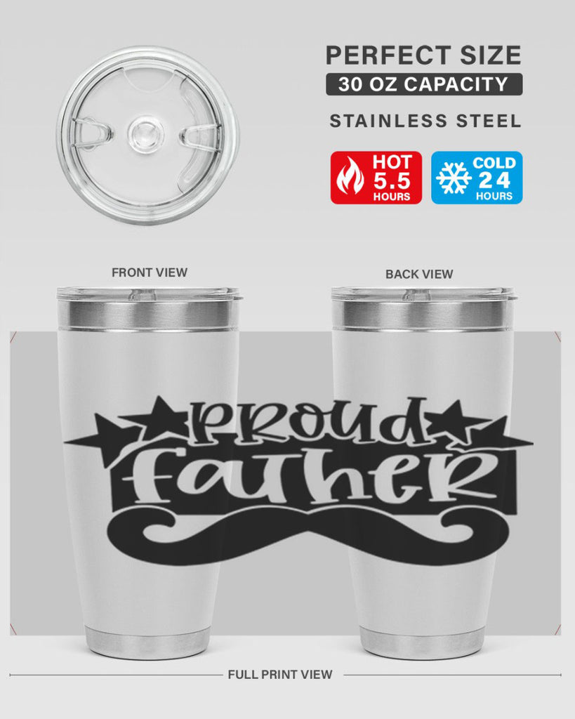 proud father 21#- fathers day- Tumbler