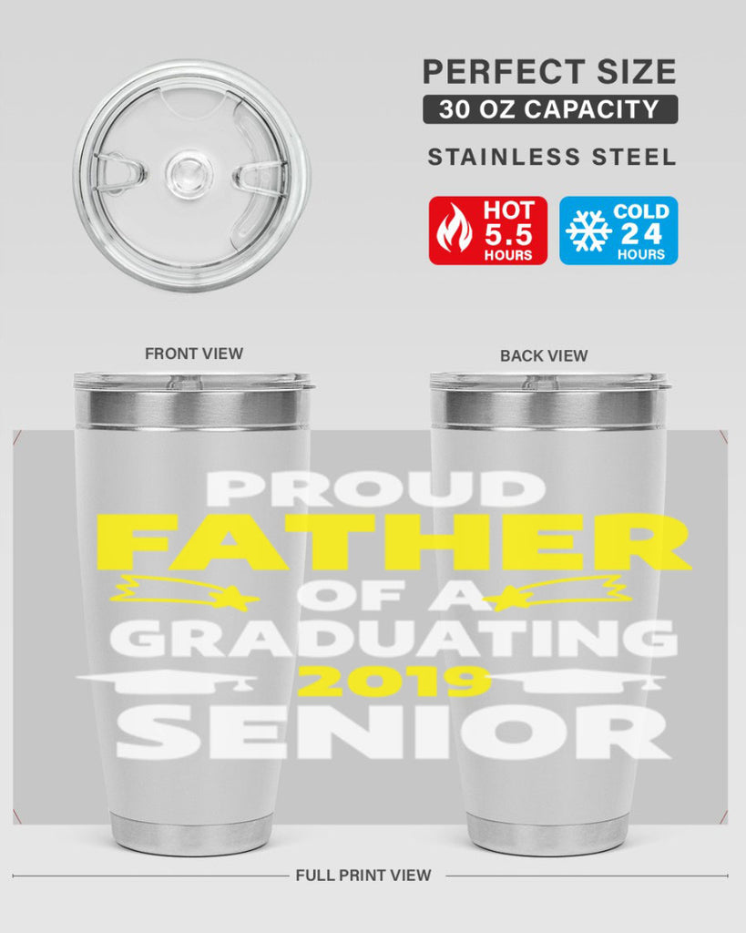 proud father of a graduating 264#- fathers day- Tumbler