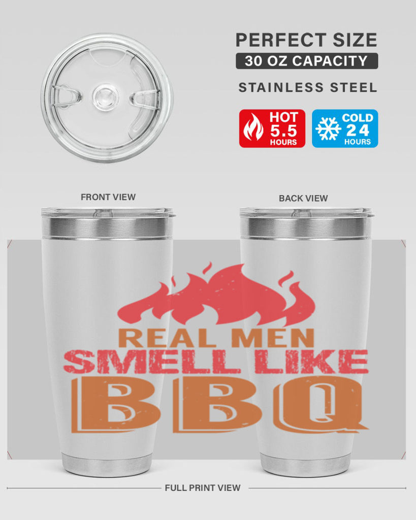 real men smell like bbq 16#- bbq- Tumbler