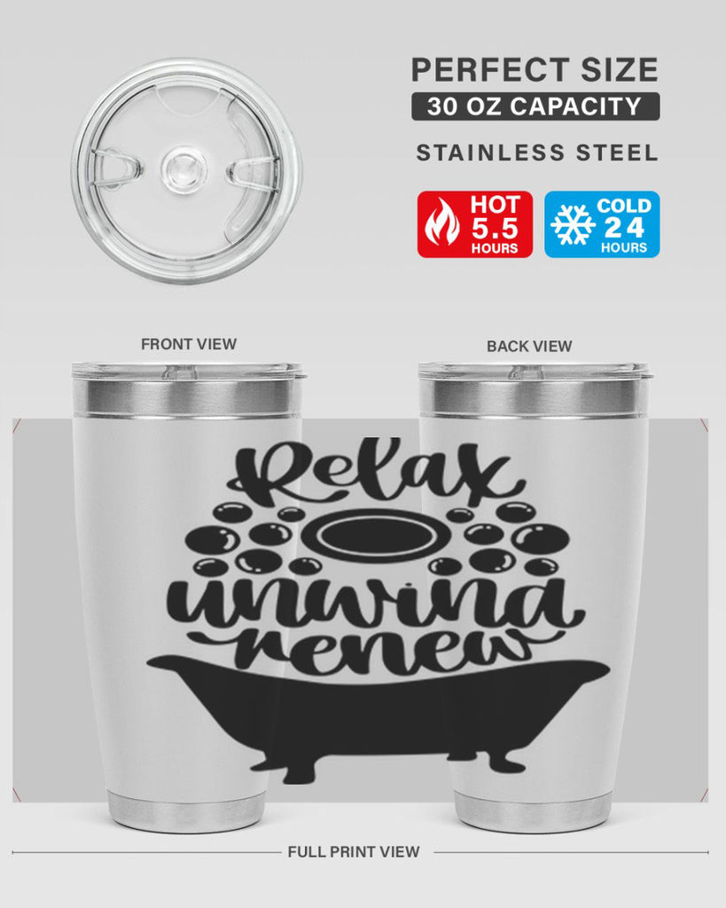 relax unwind renew 19#- bathroom- Tumbler