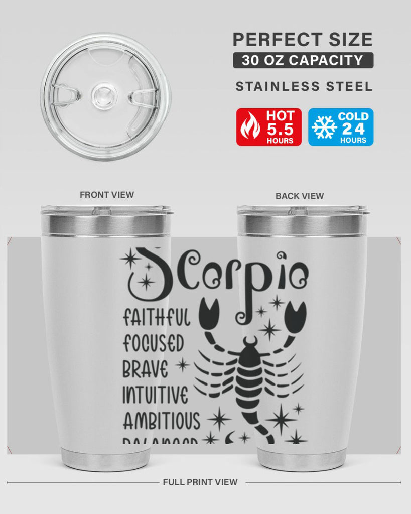 scorpio 431#- zodiac- Tumbler