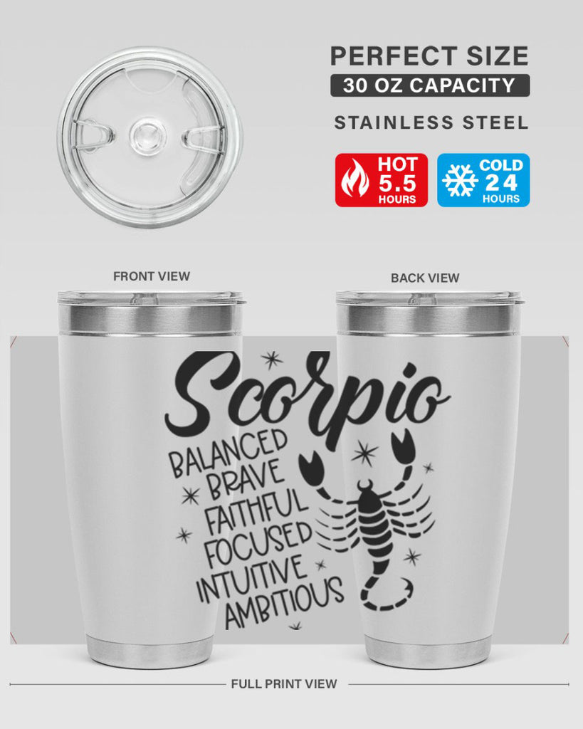 scorpio 436#- zodiac- Tumbler