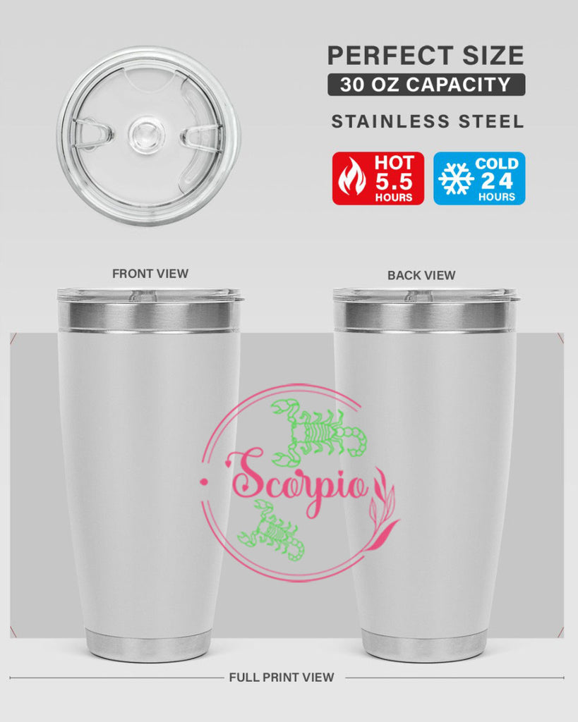 scorpio 437#- zodiac- Tumbler