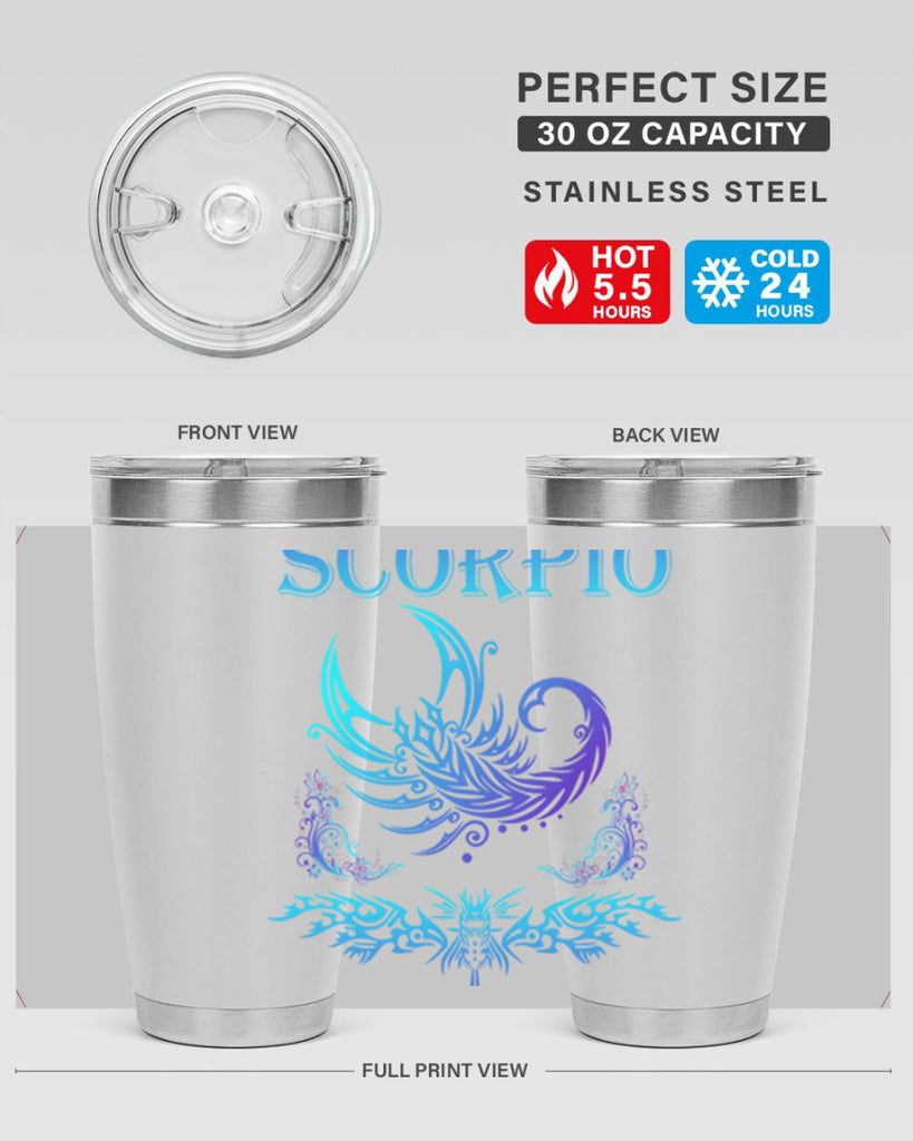 scorpio 449#- zodiac- Tumbler