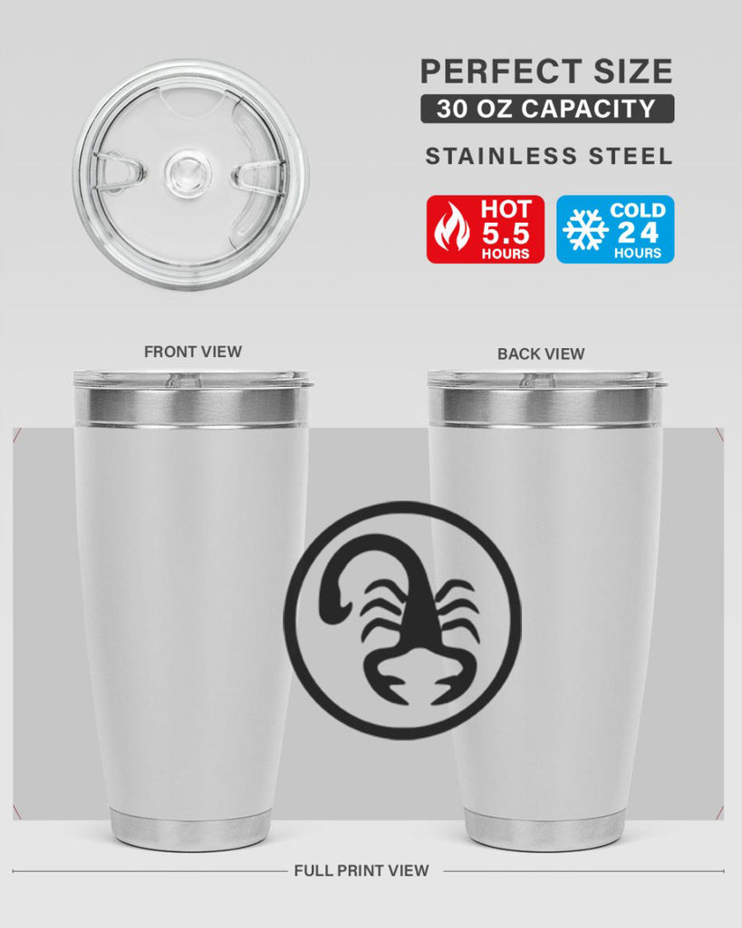 scorpio 452#- zodiac- Tumbler