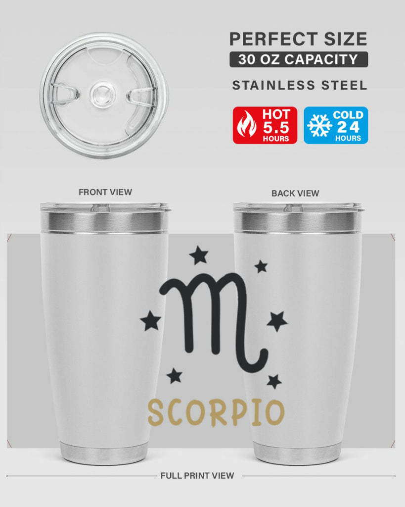 scorpio 455#- zodiac- Tumbler