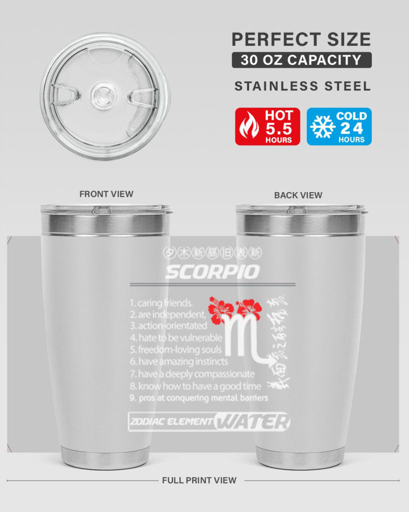 scorpio 456#- zodiac- Tumbler