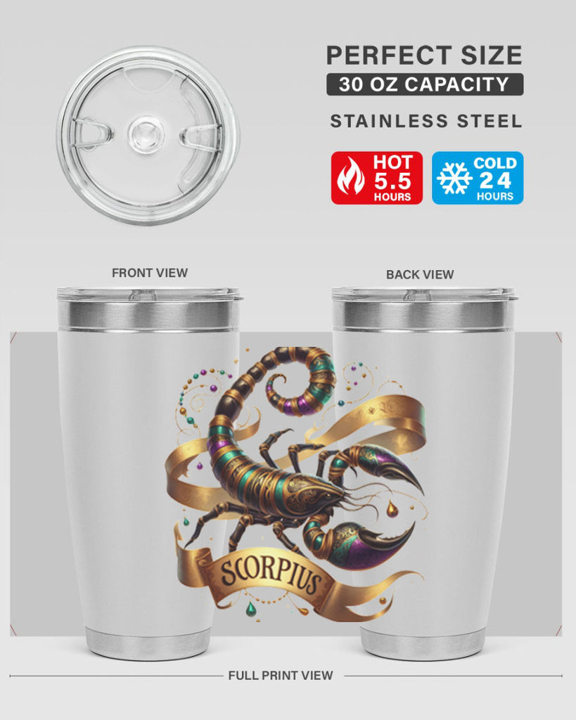 scorpio 459#- zodiac- Tumbler