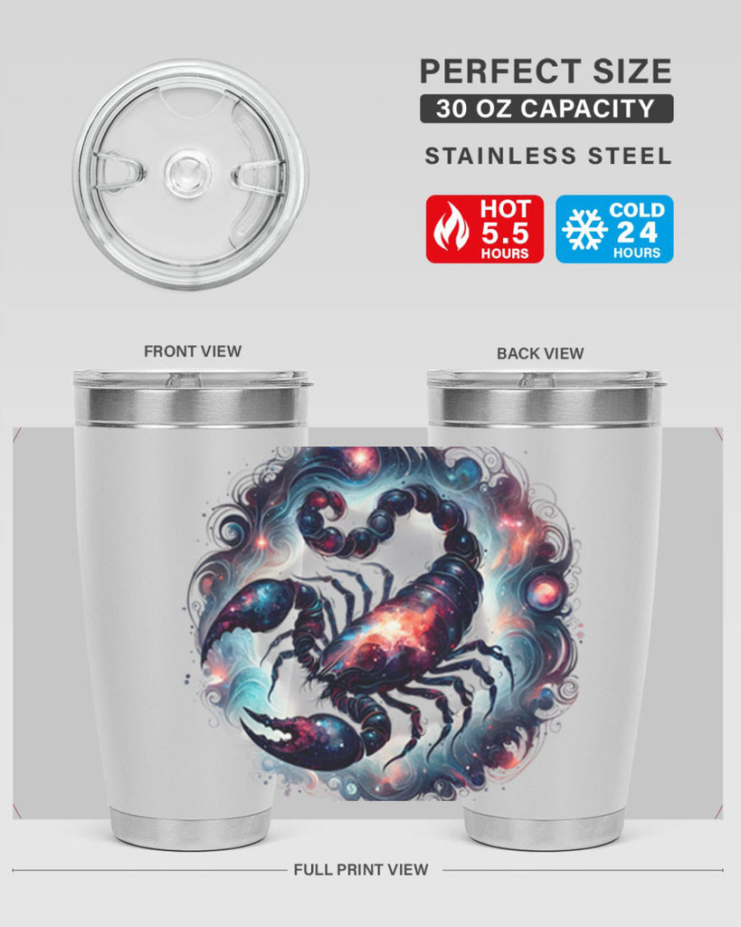 scorpio 462#- zodiac- Tumbler