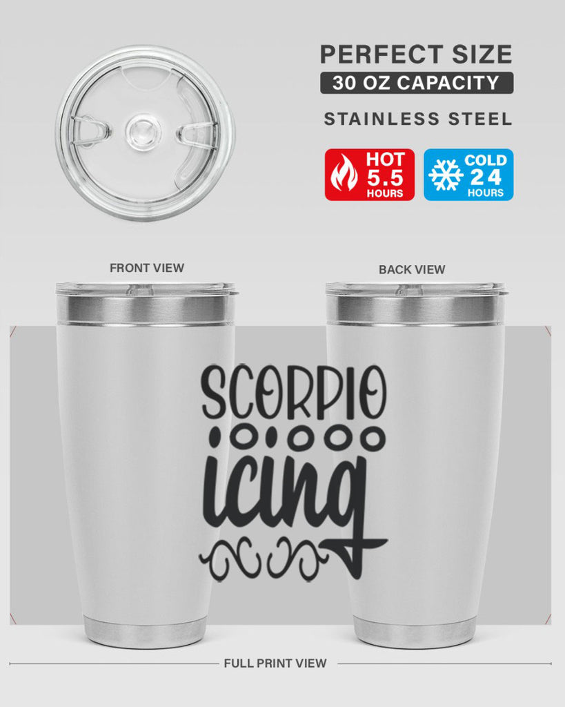 scorpio icing 441#- zodiac- Tumbler