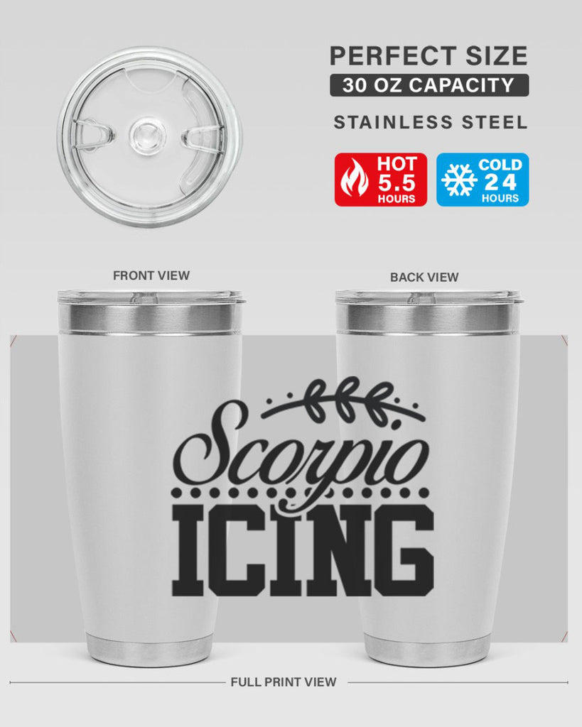 scorpio icing 442#- zodiac- Tumbler