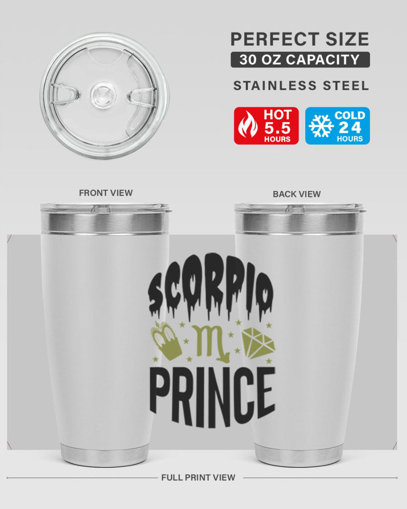 scorpio prince 445#- zodiac- Tumbler