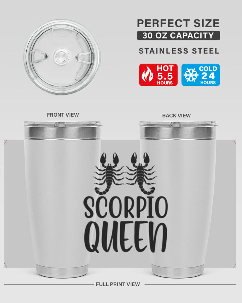 scorpio queen 446#- zodiac- Tumbler