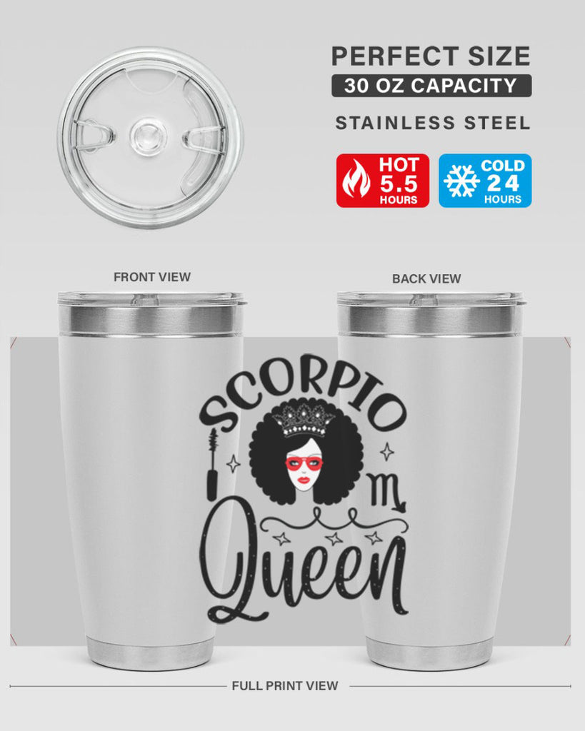 scorpio queen 448#- zodiac- Tumbler