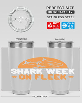 shark week on fleek Style 42#- shark  fish- Tumbler