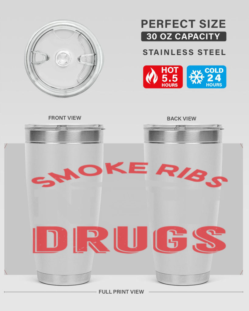smok ribs not drugs 13#- bbq- Tumbler