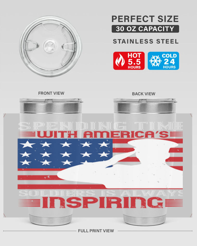 spending time with americas 90#- Veterns Day- Tumbler