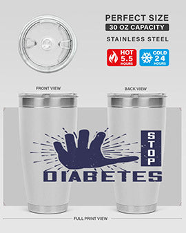 stop diabetes Style 12#- diabetes- Tumbler