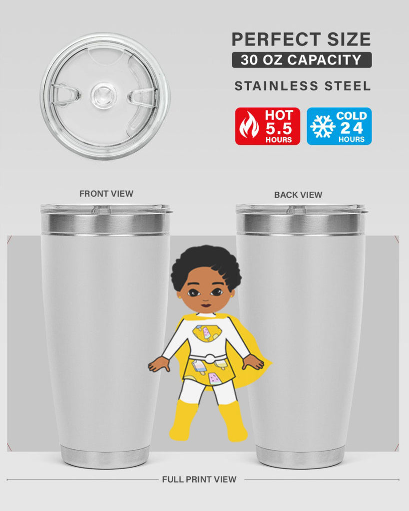 super kid 10#- black men - boys- tumbler