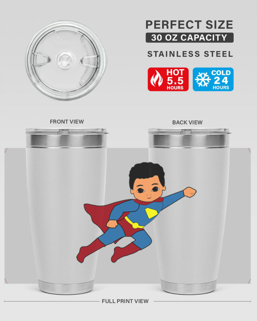 super kid 15#- black men - boys- tumbler