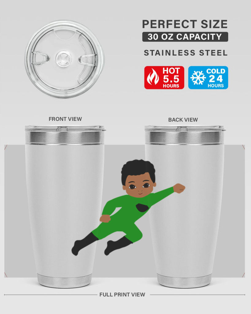 super kid 6#- black men - boys- tumbler
