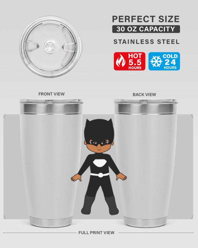 super kid 8#- black men - boys- tumbler