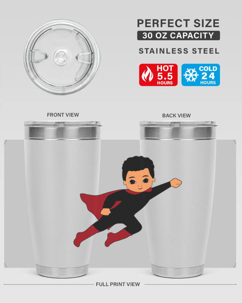 super kid 9#- black men - boys- tumbler