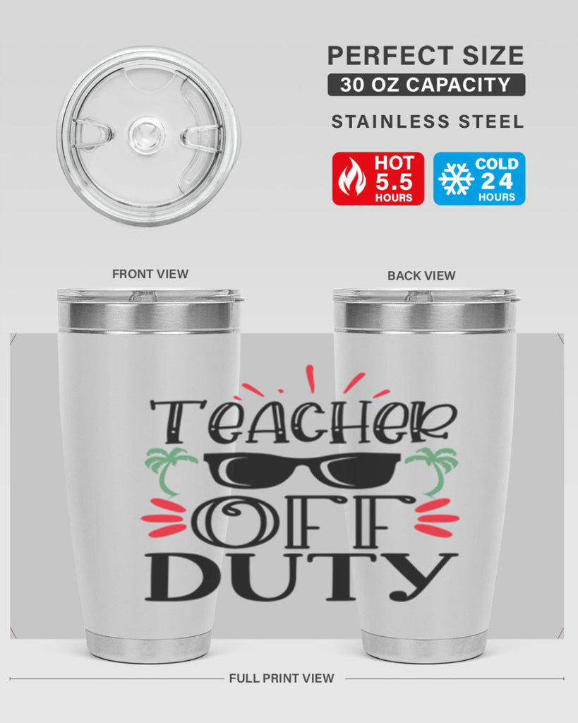 teacher off duty Style 204#- teacher- tumbler