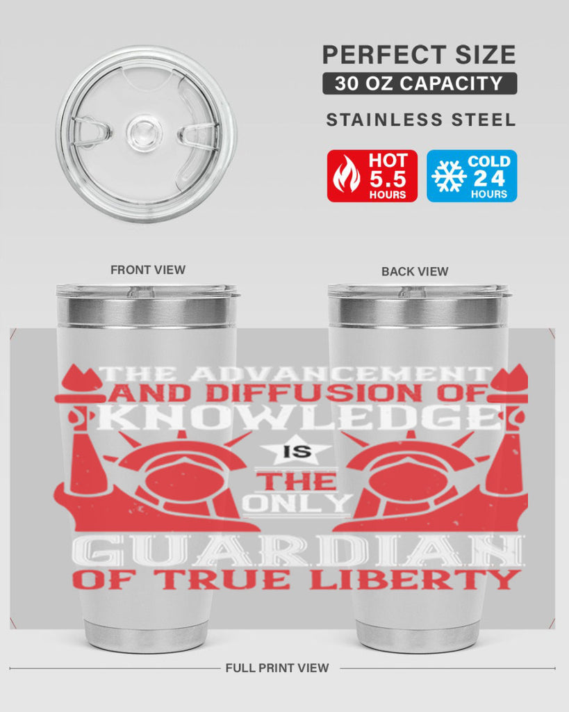 the advencement and diffusion of knowledge Style 190#- Fourt Of July- Tumbler