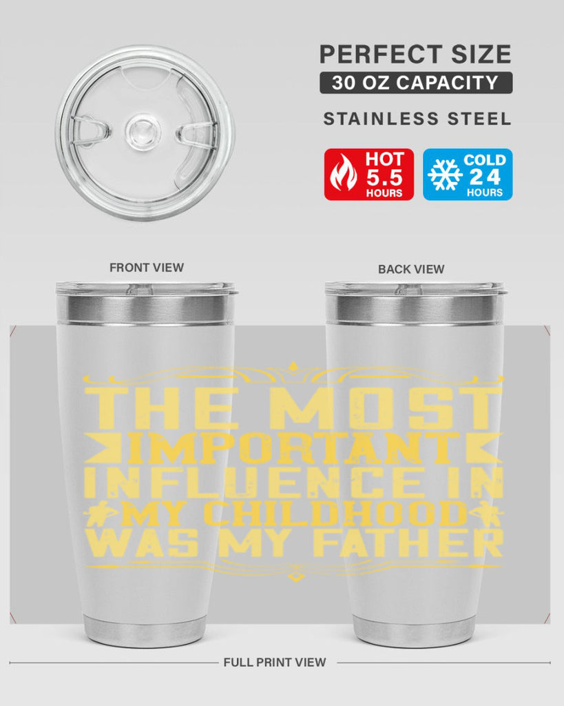 the most important influence in my childhood was my father 16#- Parents Day- Tumbler