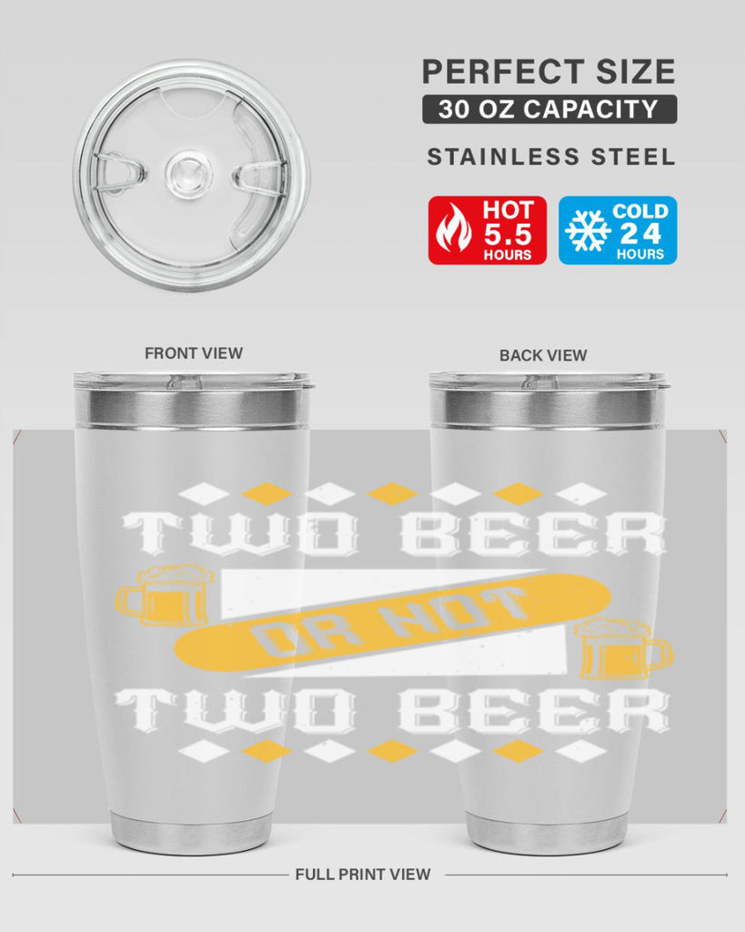two beer or not two beer 3#- beer- Tumbler