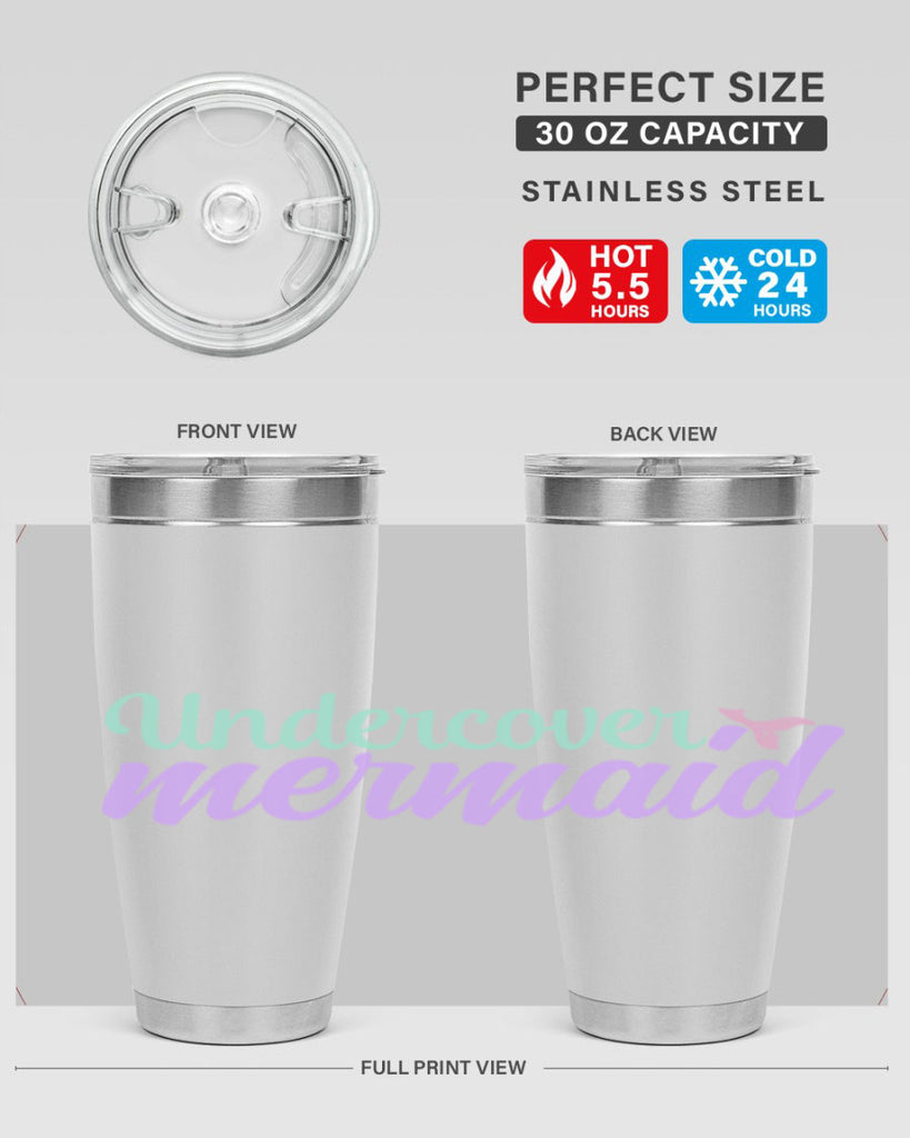 undercover mermaid 8#- mermaid- Tumbler