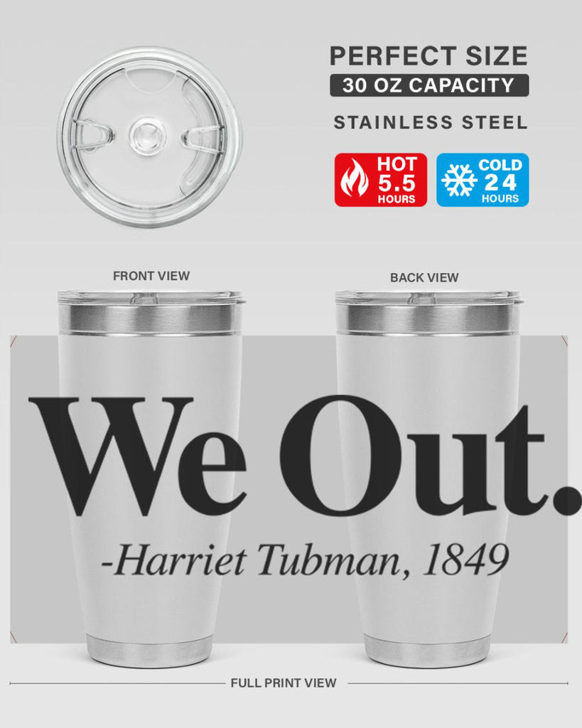 we out harriet tubman 12#- black words phrases- Cotton Tank