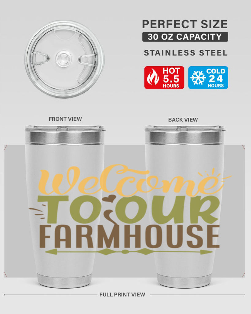 welcome to our farmhouse 2#- farming and gardening- Tumbler