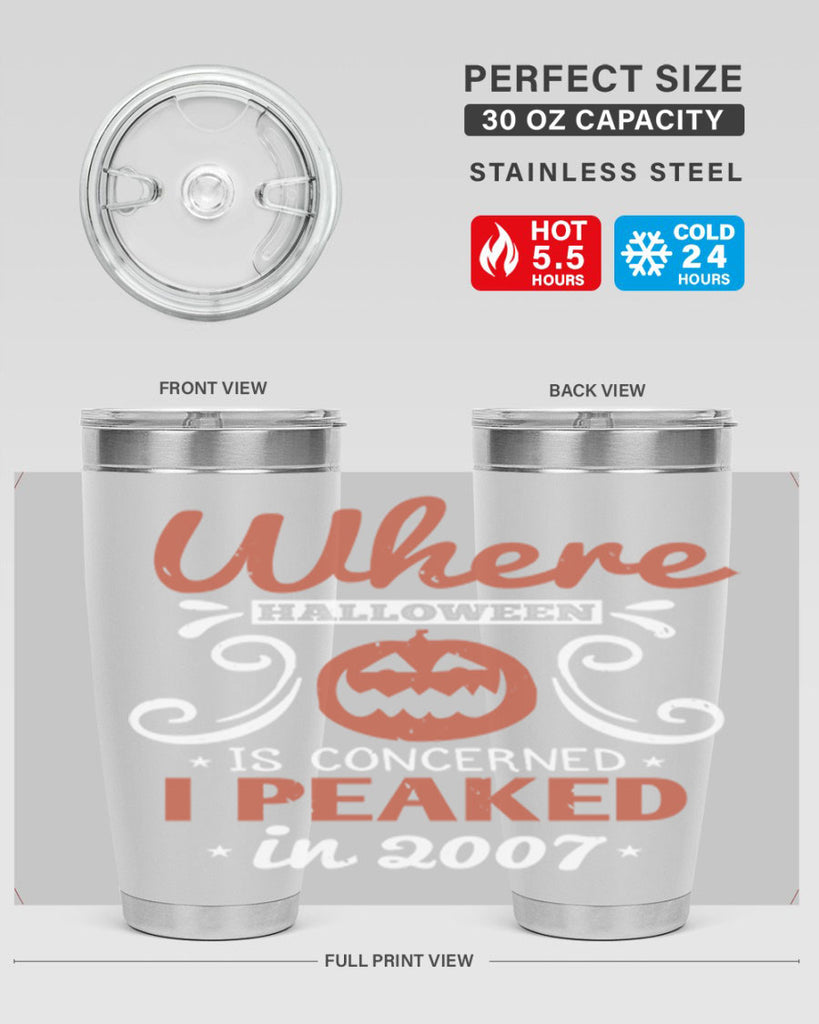 where halloween is 122#- halloween- Tumbler