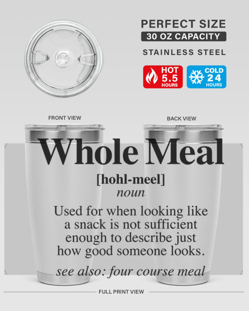 whole meal 10#- black words phrases- Cotton Tank
