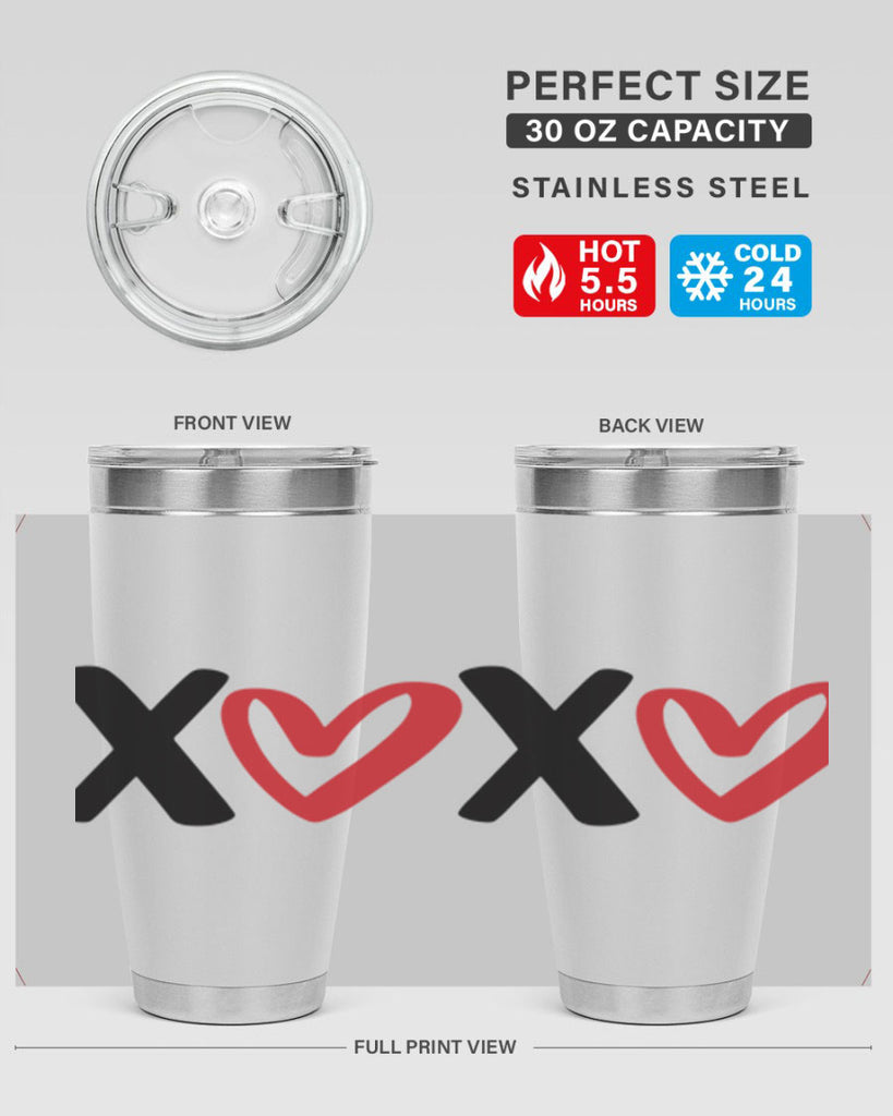 xoxo 12#- valentines day- Tumbler