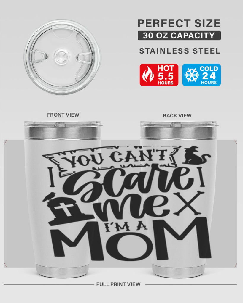 you cant scare me im a mom 1#- halloween- Tumbler