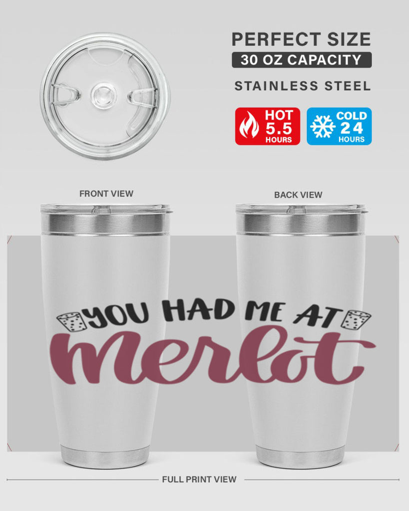 you had me at merlot 14#- wine- Tumbler