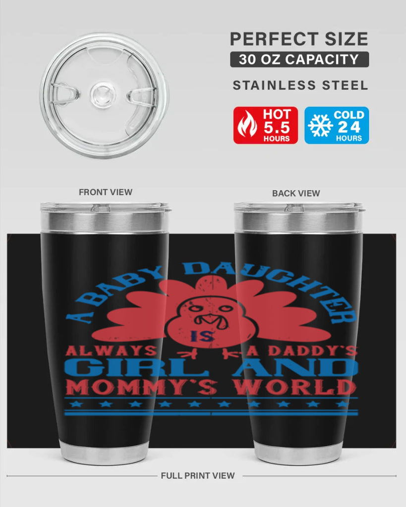 A baby daughter is always a Daddy’s girl and Mommy’s world Style 148#- baby- tumbler