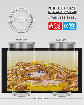 A beautiful and happy princess with gold dress game 131#- anime- Tumbler