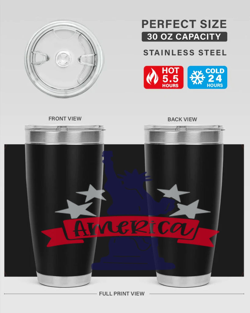 America Style 145#- Fourt Of July- Tumbler