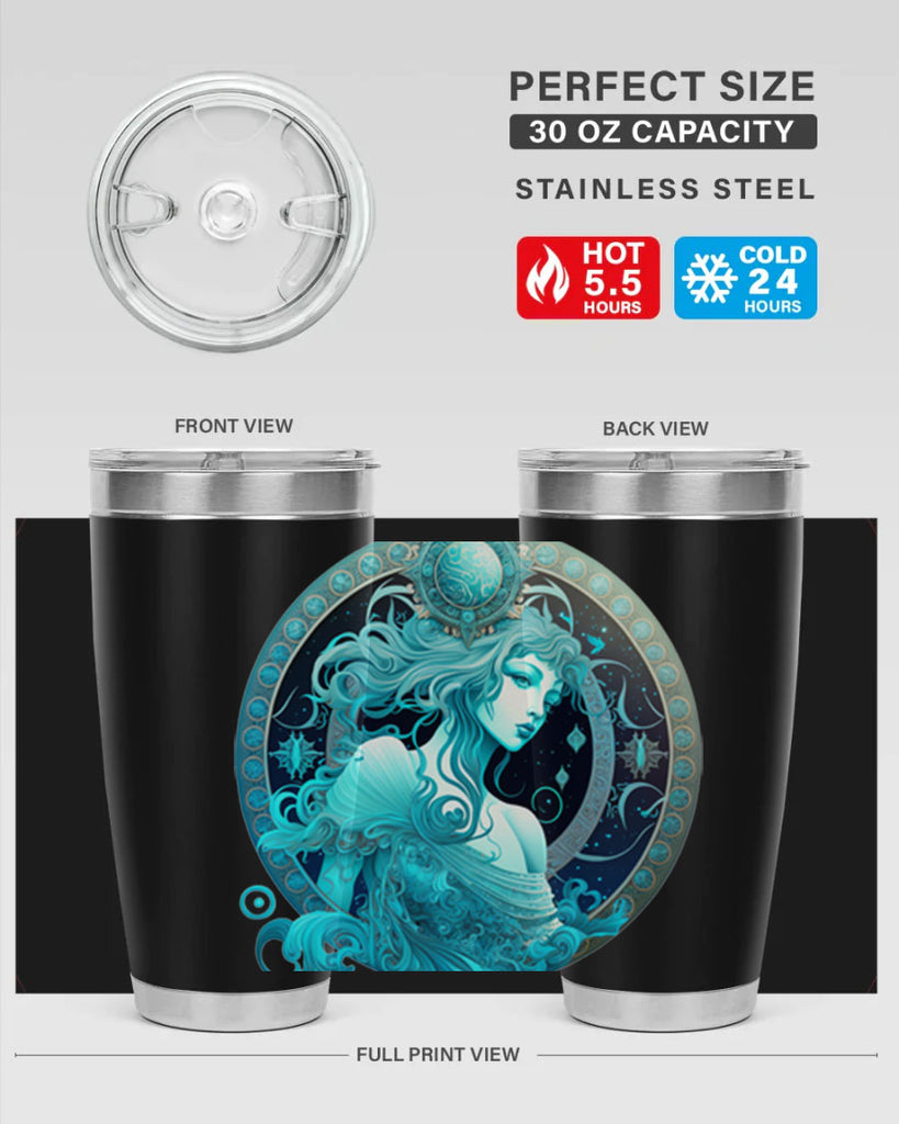 Aquarius 63#- zodiac- Tumbler