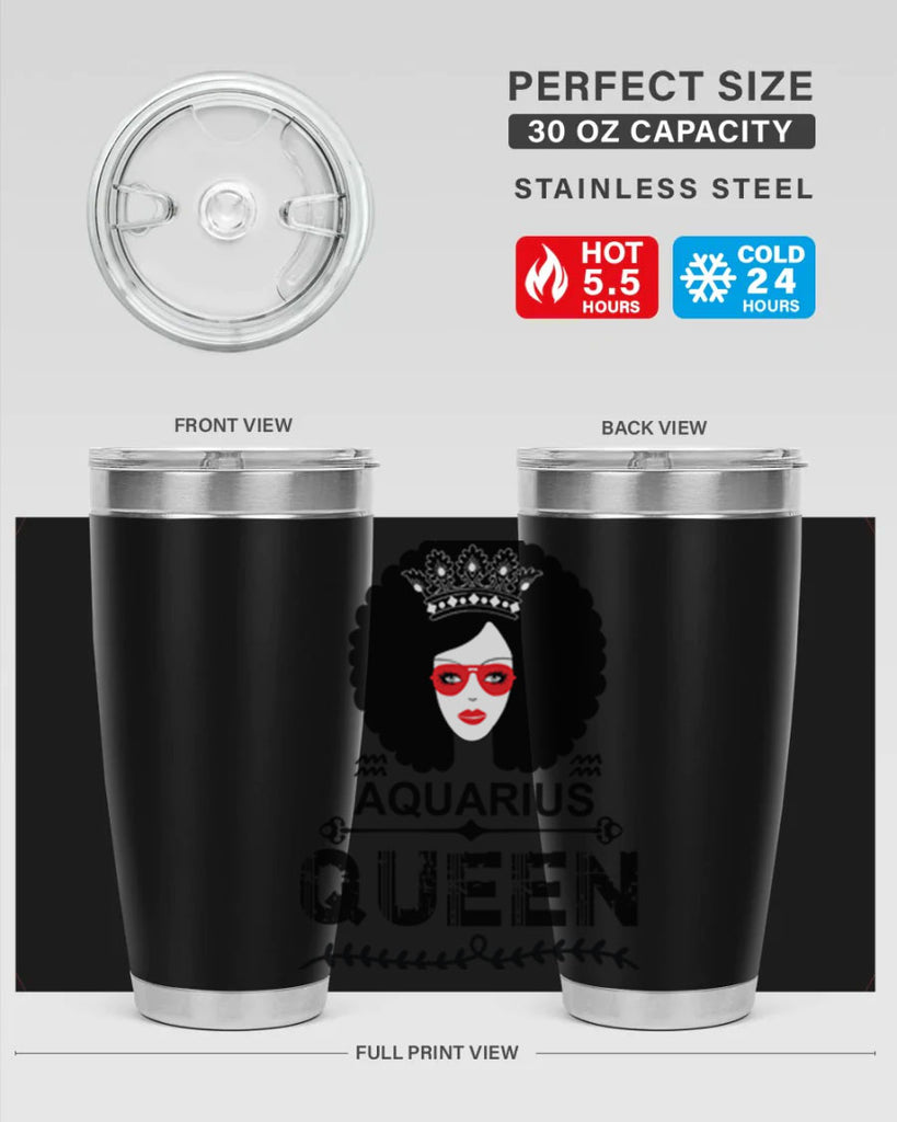 Aquarius queen 75#- zodiac- Tumbler