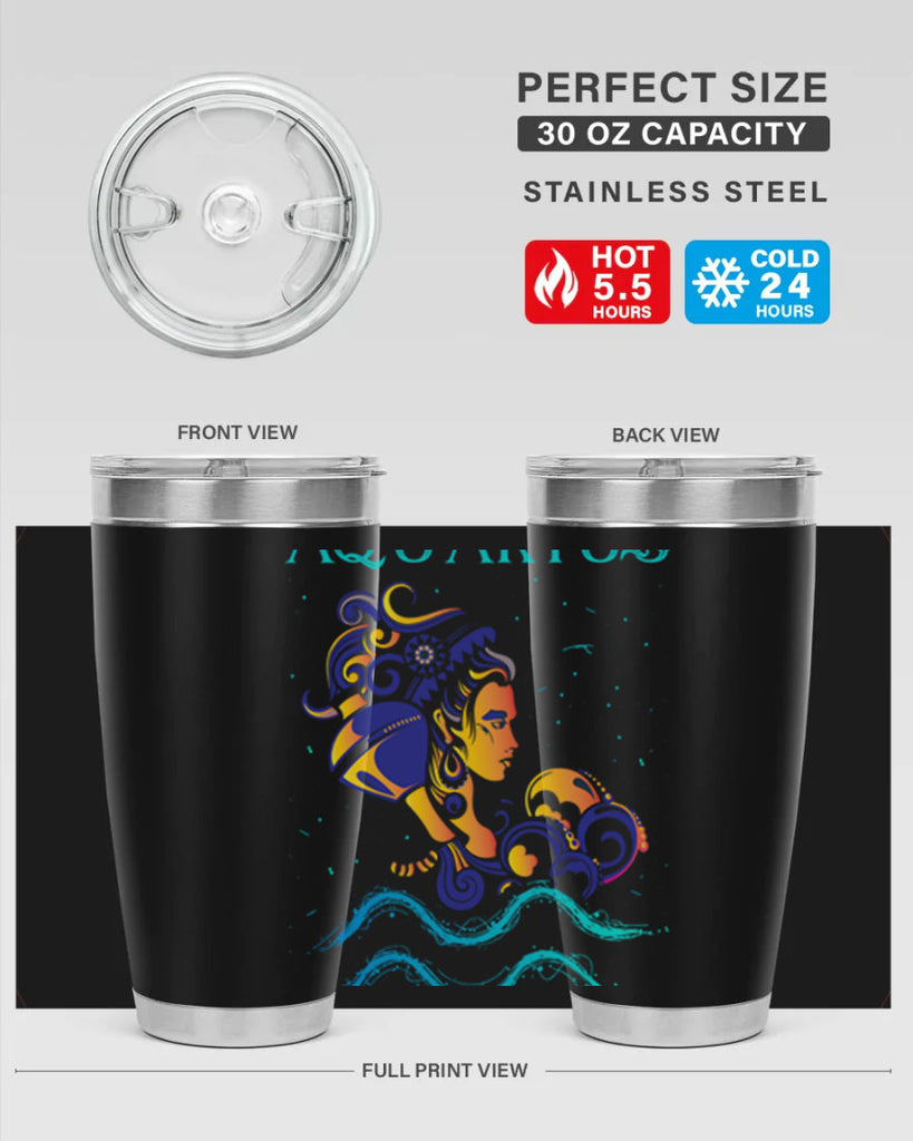 AquariusZodiac 76#- zodiac- Tumbler