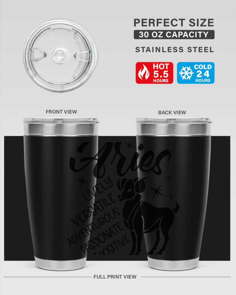 Aries 100#- zodiac- Tumbler