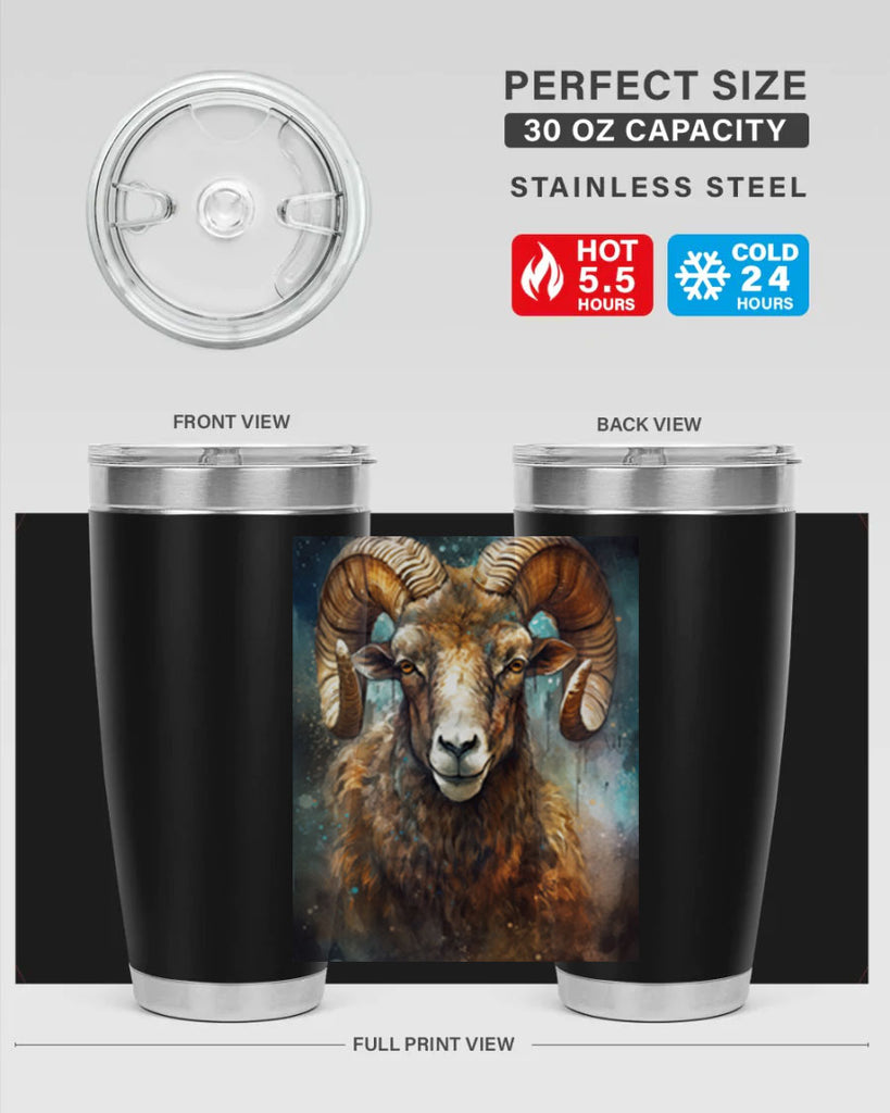 Aries 54#- zodiac- Tumbler
