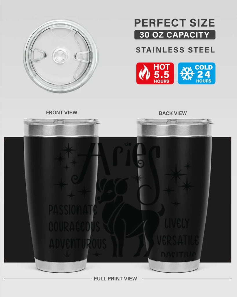 Aries 93#- zodiac- Tumbler