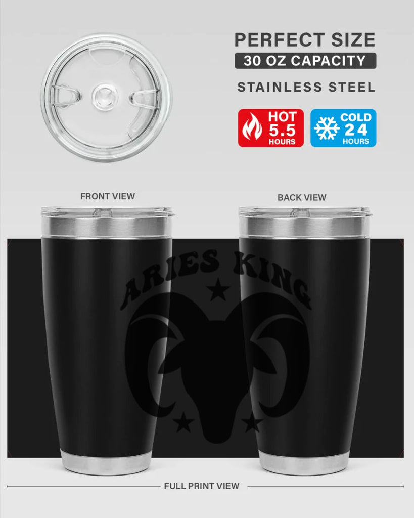 Aries king 110#- zodiac- Tumbler