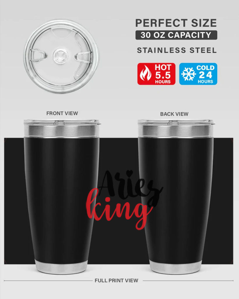 Aries king 96#- zodiac- Tumbler
